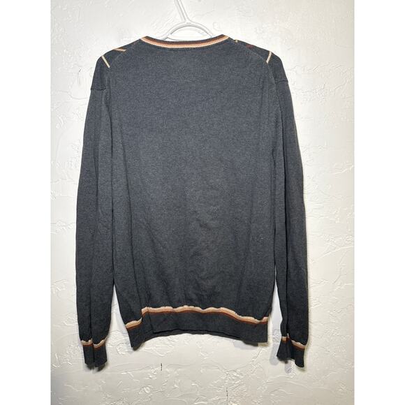 Lyle & Scott 100% combed cotton 70s grandpa sweater mens large academia classic - Picture 3 of 6